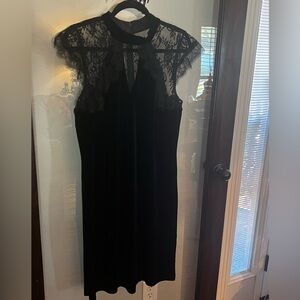 White House Black Market Black Lace Dress NWT size 14